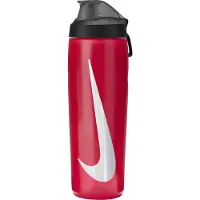 Nike Refuel Locking Bidon 709ML Rood Zwart Zilver