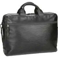 Jost Leren Business tas met laptopvak Aarhus Business Bag Black Zwart