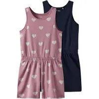 TWO SOON Overall crème / navy / rosa