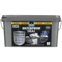 Bison Waterproof Seal 6 + 1 kg GRATIS, waterdichte coating, voor alle weeromstandigheden, waterdicht maken, dakovergangen, dakgoot reparatie carports, caravans