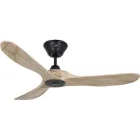 CasaFan ECO GENUINO plafondventilator zwart/licht hout 122 - , Eco Genuino, Hout, Woonkamer, Hout, Modern