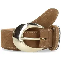 Manfield Taupe suède riem | Maat 095