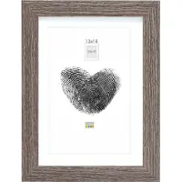 Deknudt Frames fotolijst - grijs met passe-partout - 10x15 / 13x18 cm