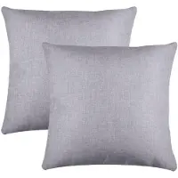 Stof Textile sierkussen Bea - 2x - lichtgrijs - 50 x 50 cm - bank kussens - zitkussens - binnen/buiten - polyester
