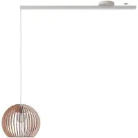 Lightswing Single Ophangsysteem | 110cm Mat Wit | Geschikt voor 1 Hanglamp | Max 2.5kg