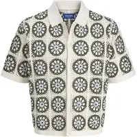 Jack & Jones Gebreid vest 'JORCARTAGENA' lichtblauw / grijs / wit