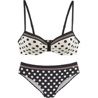 LASCANA Bikini donkergeel / zwart / wit