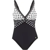 LASCANA Badpak ecru / zalm roze / zwart
