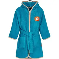 Playshoes Badjas 'Dschungel' beige / cyaan blauw / oranje