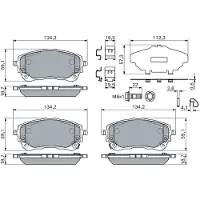 Bosch 0 986 460 149 Remblokken