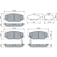 Bosch 0 986 460 150 Remblokken