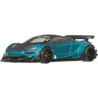 Hot Wheels Premium autocultuur verzamelspeelgoedauto, schaal 1:64, gegoten LB-Works McLaren 720S silhouettenvoertuig met echte rijdersbanden