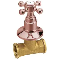 Sapho Kruisgreep Koud Water Antea 6x6 cm Rozegoud