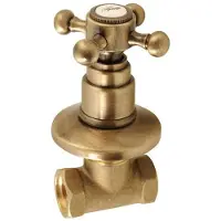Sapho Kruisgreep warm water antea 6x6 cm brons