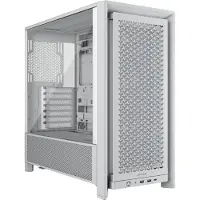 Corsair FRAME 4000D RS - Midtowermodel ATX - Gehard Glas - Wit - 3x RS120 fans