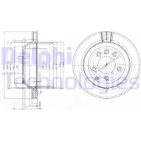 Delphi BG3775 Remschijf