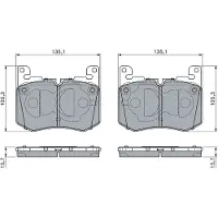 Bosch 0 986 460 156 Remblokken