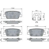 Bosch Remblokkenset, schijfrem 0 986 460 153