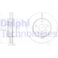 Delphi BG4187 Remschijf