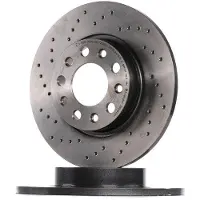 Brembo Remschijf 0893642X achter, gelocht, geperforeerd, volledig, 1 Stuk