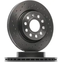 Brembo Remschijf 0991671X voorkant, gelocht, geventileerd, geperforeerd, 1 Stuk