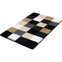 Kleine wolke Badmat Caro Zwart 60x105cm