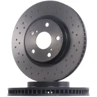 Brembo 07-11 Camry/17-18 Corolla iM/06-18 RAV4 Front Premium Xtra Cross Drilled UV Coated Rotor