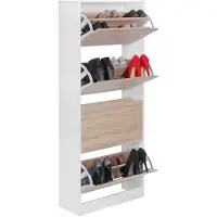 Wohnling Schoenenkast 24 cm breed 150 cm hoog - WL5.036