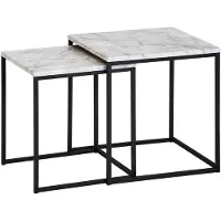 Wohnling Salontafel, Marmer (35 x 35 x 39 cm)