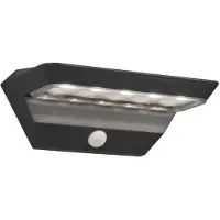 TRIO Solar wandlamp met sensor | Mendoza | Antraciet | 3000K | 5W |