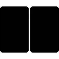 Wenko Afdekplaat Universal Black 30 X 52 Cm Zwart 2 Stuks