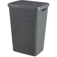 Curver jute wasbox 58 liter donkergrijs |