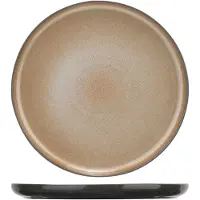 COSY&TRENDY 6x Cosy&Trendy Bord Lerida Woestijn ø20,5cm zandbruin, Bord, Bruin