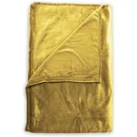 Zohome Zo Home Flanel Fleece Plaid Cara - honey gold - 140x200