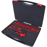 Hazet Dopsleutelbitset - XZN 163-243/7 - 1/2 inch (12,5 mm) vierkant hol - Binnenveeltandprofiel XZN - 7-delig - M6 – M18