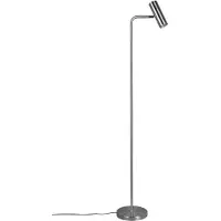 TRIO Vloerlamp Marley, alu / grijs / zink, Woon-/ Eetkamer, metaal, Modern, vloerlamp