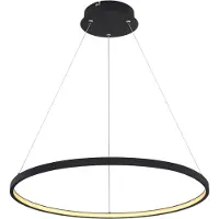 Globo Hanglamp Ralph, zwart, Woon-/ Eetkamer, metaal