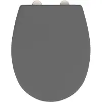 Wenko Vorno Neo Toiletbril Grijs - Duroplast - Easy-Close - Fix-Clip
