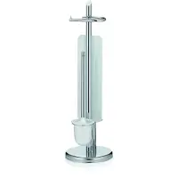 kela Toiletbutler WC met met reserverolhouder Ken Verchroomd Metaal
