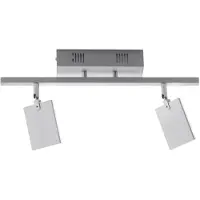 Pure LED-plafondlamp Mira, dimbaar, alu / grijs / zink, Woon-/ Eetkamer, Aluminium, Modern, LED plafondlamp