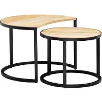 Wohnling Salontafel, 2s (Ø 60 x 41 cm, Ø 44 x 35 cm)