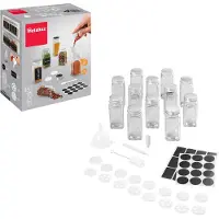 Metaltex Kruidvat set, Pepermolen + zoutmolen, Transparant