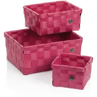 kela Mand, Set van 3 Stuks, Polypropyleen, Framboos Rood - | Neo