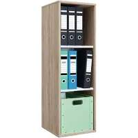 VCM LonaIXL kantoor wandkast 3 planken eik decor.