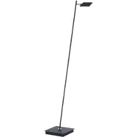 Pure LED-vloerlamp Mira, dimbaar, zwart, Woon-/ Eetkamer, metaal, Modern, LED vloerlamp