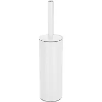 Spirella luxe Toiletborstel in houder Cannes - ivoor wit - metaal - 40 x 9 cm - met binnenbak - Toiletborstels
