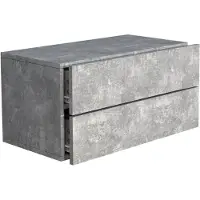 Hioshop UsalL60 nachtkastje wandmontage 2 laden beton decor.