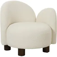 House Nordic Fauteuil Honolulu bouclé | teddystof wit 74x82x73 cm fauteuils | NADUVI