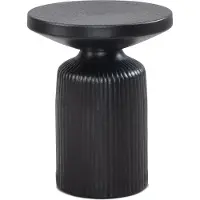 Wohnling Bijzettafel zwart metaal 50 cm hoog - WL6.758