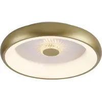 JUST LIGHT Ronde Plafondlamp Vertigo Messing Ø 46 5cm